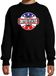 Bellatio Decorations Have fear United States is here sweater met sterren embleem in de kleuren van de Amerikaanse vlag - zwart - kids - Amerika supporter / Amerikaans elftal fan trui / EK / WK / kleding 170/176