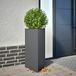 Maison Exclusive - Bac à plantes anthracite triangulaire 40 x 34,5 x 75 cm en acier