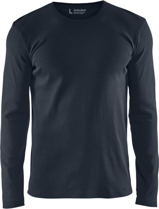 Blåkläder Blaklader T-shirt lange mouw 3314-1032 - Donker marineblauw - XXXL