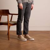 Manfield Heren Beige Suède Loafer Maat 44