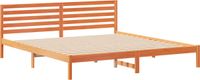 vidaXL Bedframe, Wasbruin, 200 x 220 cm, Massief Grenenhout