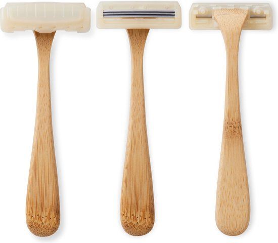 Bamboovement EcoEdge Scheermes - 3 Mesjes - Duurzaam - Bruin