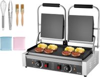 VEVOR Contact Grill Elektrische Grill Sandwich Maker Panini Pers Commercieel 3600W