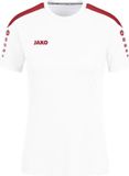 Jako Power Shirt Korte Mouw Dames - Rood / Wit | Maat: 34