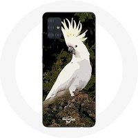 Maniacase Hoesje voor Samsung Galaxy A71 Kakatoes papegaaien wit op de boom