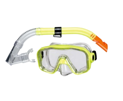 Beco Set BAHIA - Duikbrillen - geel, transparant - 12 jaar