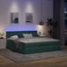Prolenta Maison Exclusive - Cadre de lit ottoman avec matelas vert foncé 180x200cm velours