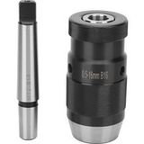 Ej.life Mandrin sans clé Mt2-b16 0,5-16 mm pour perceuse à colonne, dispositif de serrage rapide conique Morse adapté à la perceuse à colonne, fraiseuse, tour