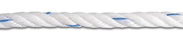 Chapuis FB12 touw, polypropyleen, gedraaid, 12 mm, 75 m, wit/blauw