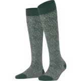 FALKE Snow Glitter dames kniekousen groen - maat 35-38