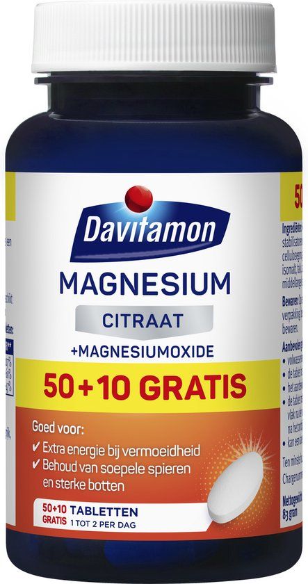 Davitamon Magnesium Citraat tabletten - 60 stuks