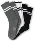 Schiesser Bluebird 5-pack sokken voor heren - Katoenmix - Maat 43-46 - Zwart/Grijs/Wit