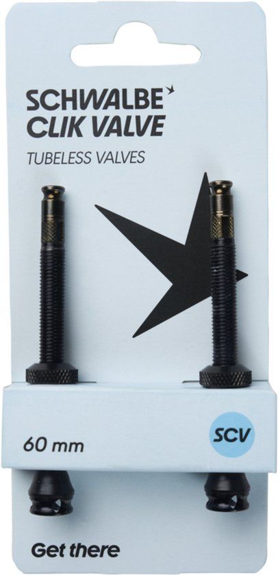 Schwalbe Clik Valve Tubeless Ventiel 60mm - Set van 2