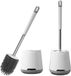 Ensemble de brosse de toilette et de porte-brosse sans marque blanc
