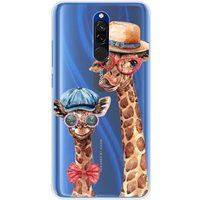 Xiaomi Siliconen hoesje compatibel met Xiaomi Redmi 8 Grappige Giraf