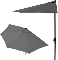 Viking Choice Balkonparasol - Halfrond - Antraciet - 8720602808799