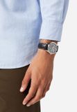 Lorus RXN79DX9 Heren Polshorloge - Zwart Lederen Band, Zilverkleurige Kast, Zwarte Wijzerplaat