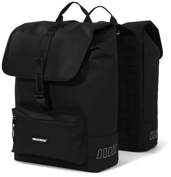 URBAN PROOF Gerecyclede dubbele fietstas Urban Proof Cargo 38L - Zwart