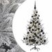 vidaXL Kunstkerstboom met kerstbal 120 cm 150 LED's Warmwit