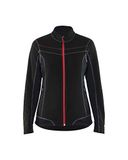 Blåkläder Dames Microfleecevest Zwart/Rood maat XS