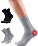 DANISH ENDURANCE Steunsokken voor Hielspoor - Plantaire Fasciitis - Sokken voor Neuropathie - 2 pack - 35-38