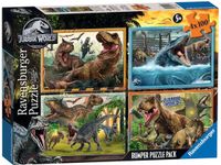 Ravensburger Jurassic World Puzzel 4x100 Stukjes