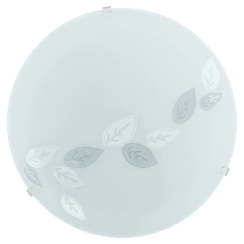 EGLO Mars Wandlamp - Wit - E27 - Glas, Staal