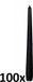 Bolsius Professional - Horeca Gothic Candle - 100 Pieces - Black