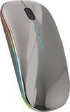 Nuvance Draadloze Muis - Bluetooth - Ergonomisch - RGB - Grijs