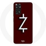 Maniacase Hoesje voor Xiaomi Redmi Note 11 4G Ozark Seizoen 4 Z Logo Wit Rode Achtergrond
