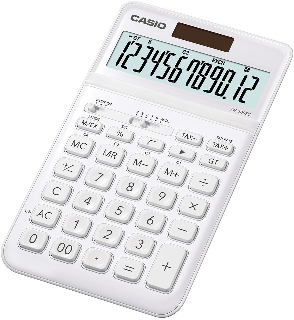 Casio JW-200SC - Desktop Calculator - White