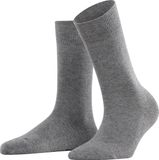 FALKE Sensitive London Sokken Dames Katoen Comfort Tailleband Grijs Maat 39-42