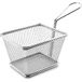 Lacor Quadreat Chips mand, staal, grijs, 10 x 22 x 11 cm
