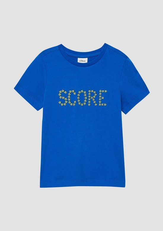 s.Oliver T-shirt koningsblauw Katoen Ronde hals Korte mouw Kinderen Maat 140