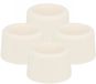 Benson Deurbuffers / deurstoppers rubbers - 4x - wit - 23 x 23 mm - met schroefbevestiging