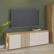 Eliston Meuble TV - Blanc mat / Chene - 174,3 x 41,5 x 56,1 cm
