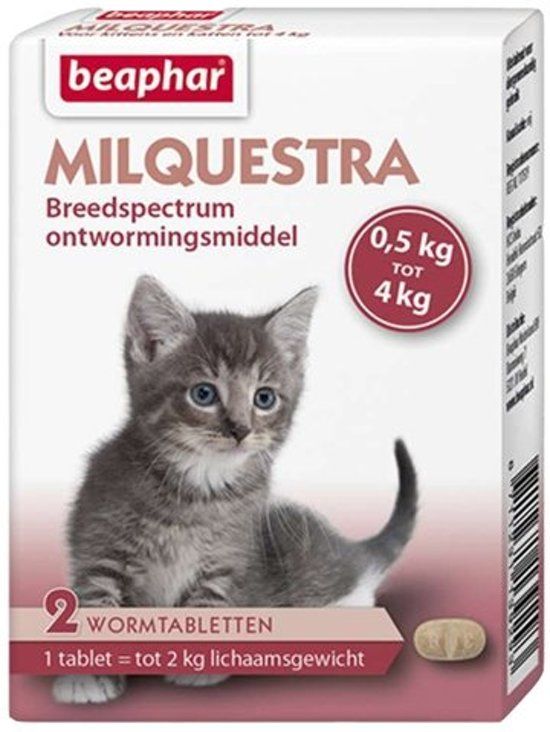 BEAPHAR Milquestra Kleine kat/kitten - 2 tabletten