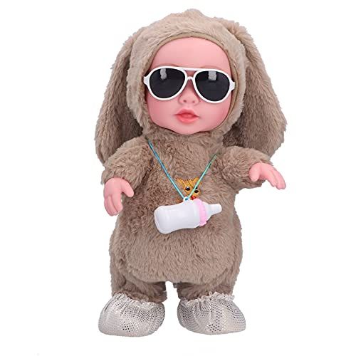 Entatial Muziekbabypop, levensechte elektrische babypop met kleding
