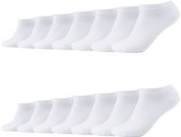 Camano Unisex Enkelsokken 14 paar Wit Katoenmix Maat 35-38