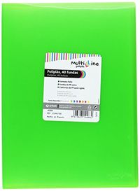 Grafoplas 1441720 – map met 40 hoesjes, foolscap, omslag PP, groen