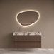 Boss & Wessing BWS Riga Badmeubelset Met Wastafel 100 cm Donker Eiken Japandi - Calacatta Viola