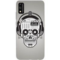 Huawei Honor 9X Lite Skull music bedrukt siliconen hoesje