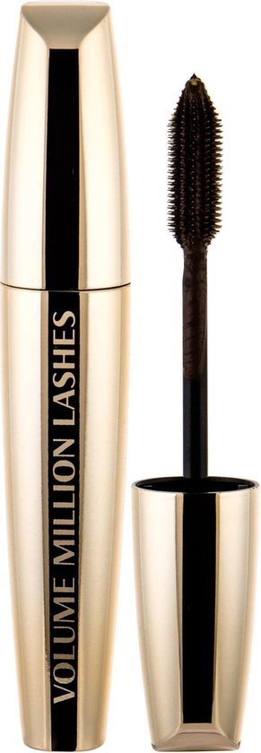 L'Oréal Make-Up Designer Volume Million Lashes - Classic - Brown - Bruin - Bruine Volume Mascara - 10,7 ml