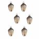 LOBERON Kerstversiering set van 6 Gland antiekzilverkleurig