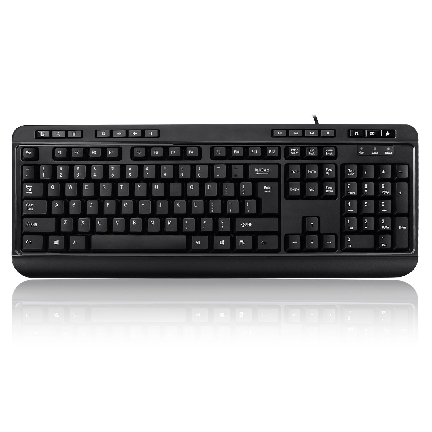 Adesso AKB-132HB - USB Keyboard - QWERTY - US English - Black