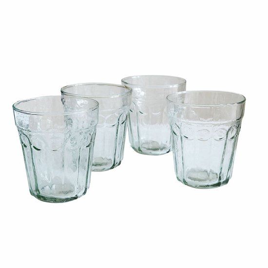 LOBERON Glas set van 4 Alizande helder/groen