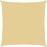 vidaXL Zonnezeil 4x4 m 100% polyester oxford zandkleurig