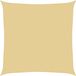 vidaXL Zonnezeil 4x4 m 100% polyester oxford zandkleurig