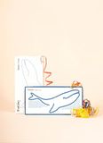 The Line - Walvis - Wanddecoratie silhouet