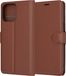 Techsuit Hoesje geschikt voor Apple iPhone 14 Pro Max - Leather Folio Book Wallet Case - Bruin
